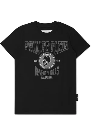 Philipp Plein T-shirt med krystaludsmykning