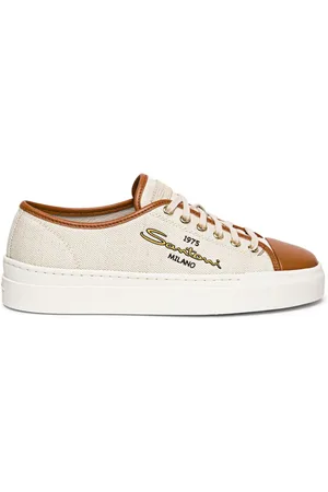 santoni Sneakers i kanvas og logotryk