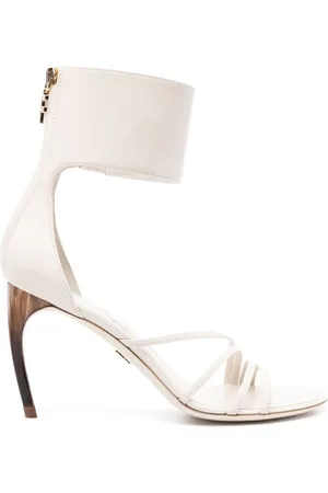 Salvatore Ferragamo 85mm lædersandaler med remme