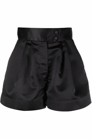 Styland Højtaljede shorts i satin