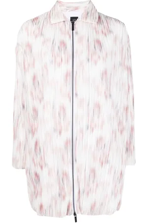 Armani Exchange Top i plisseret effekt med blomstret tryk