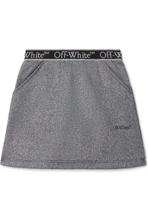 OFF-WHITE Bookish nederdel med logolinning