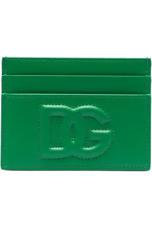 Dolce & Gabbana Kortholder i læder med præget logo