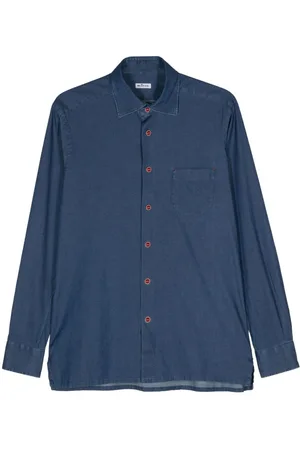 Kiton Denimskjorte med påsyet lomme