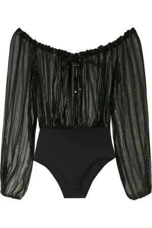 AMIR SLAMA Metallisk bodysuit