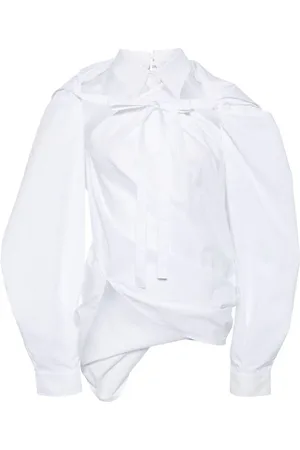 pushBUTTON Asymmetrisk snoet skjorte