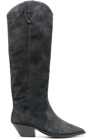 Isabel Marant Knæhøje Denvee 50mm ruskindsstøvler