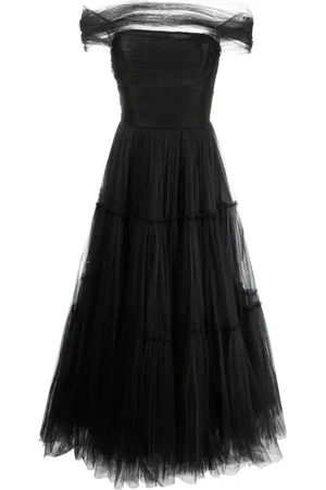Ana Radu Lang kjole med off-shoulder-snit