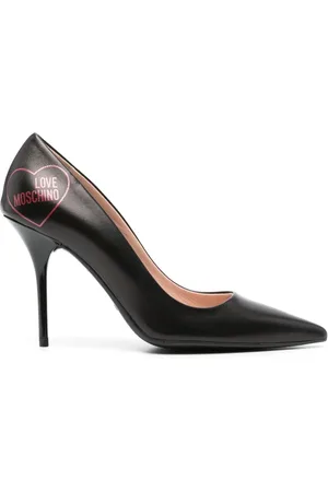 Moschino 100mm pumps i læder