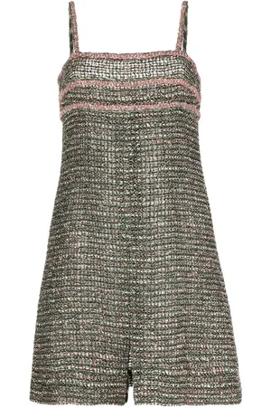 CHANEL Kort ærmeløs kjole i tweed