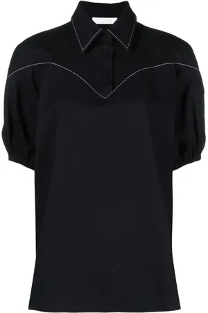 Chloé Bluse med kontrastsyninger