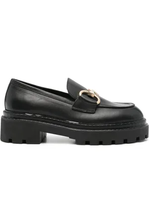 VAMSKO Loafers i læder med horsebit-detalje