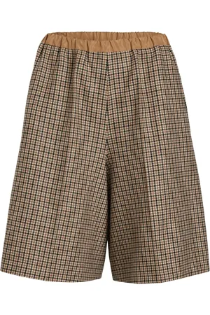 Patou Lange shorts med houndstooth-mønster