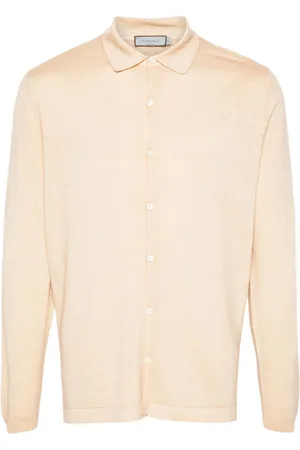 CANALI Cardigan med polo-krave