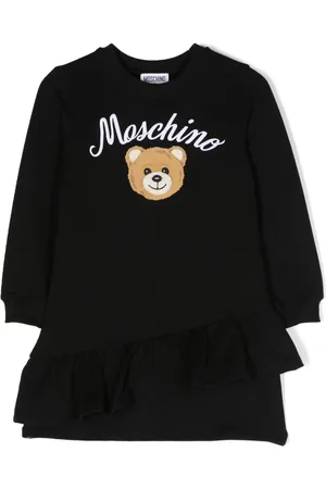 Moschino Kjole med flæser og logotryk