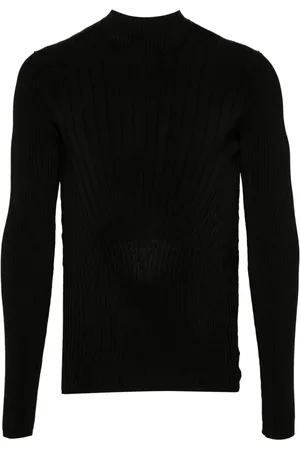 MUGLER Top i skulptureret strik