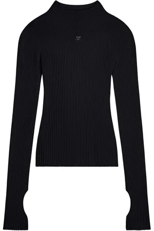 Courrèges Ribbet trøje med broderet logo