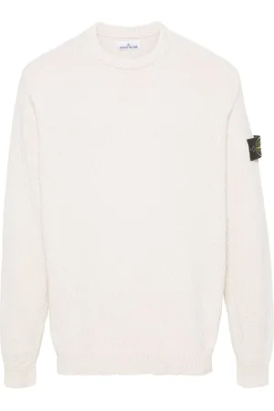Stone Island Strikket trøje med kompasmærke