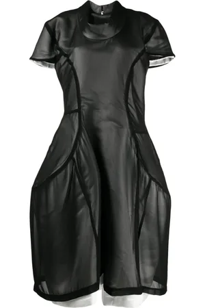 Comme des Garçons Kort asymmetrisk kjole med paneler