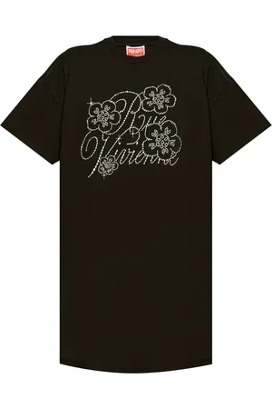 Kenzo Kort T-shirt-kjole med nitteudsmykning