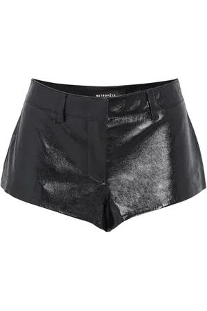 Retrofete Korte Aven shorts i læder
