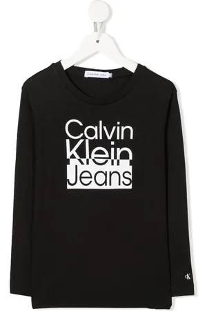 Calvin Klein Top med lange ærmer og logotryk