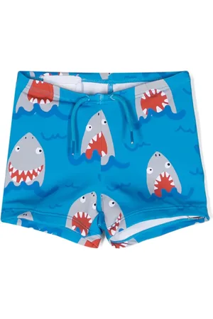 Stella McCartney Badeshorts med hajtryk