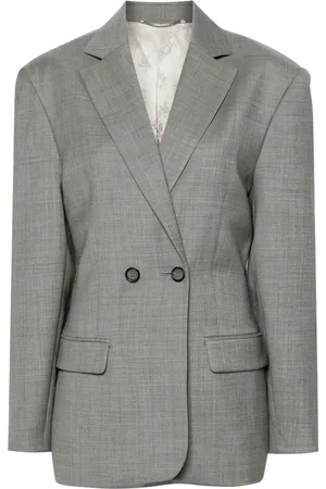 MAGDA BUTRYM Dobbeltradet blazer med hakrevers