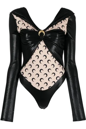 Marine Serre Lamineret Regenerated bodysuit