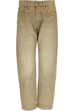 R13 Stenvaskede jeans med lige ben