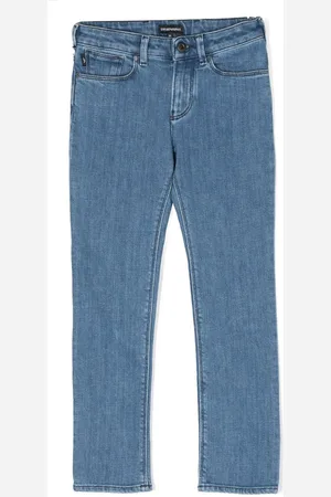 Emporio Armani Jeans med lige ben og logoplade