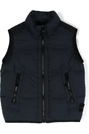 Stone Island Quiltet vest med kompasmærke