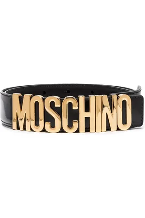 Moschino Læderbælte med logo