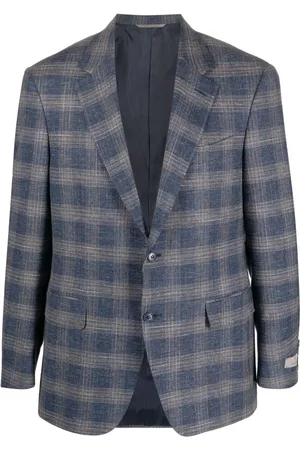 CANALI Skotskternet enkeltradet blazer