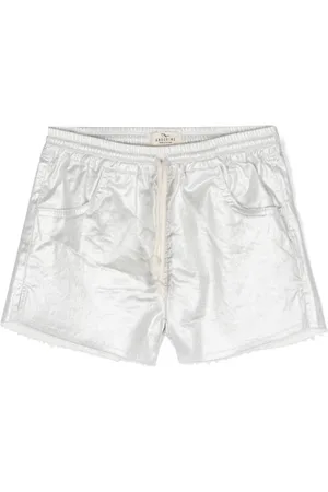 Le pandorine Shorts med metallisk effekt