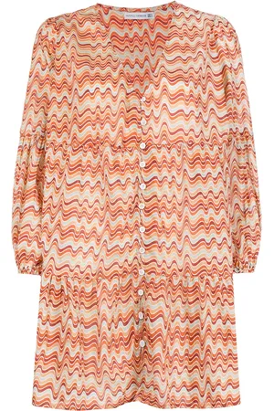 FAITHFULL THE BRAND Kort kjole med Pauletta Vadella-tryk