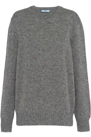 Prada Uldtrøje med trekantet logo