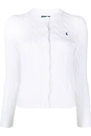 Ralph Lauren Kabelstrikket Polo Pony cardigan