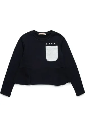 Marni Bomulds-T-shirt med flæsekant