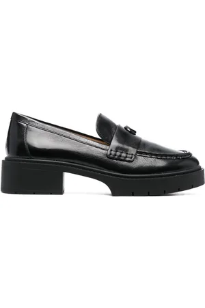 Coach Leah loafers i læder med kraftig sål