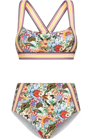 Etro Bikini med Bouquet-tryk