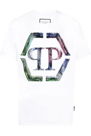 Philipp Plein Kortærmet T-shirt med logotryk