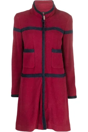 CHANEL Tofarvet frakke i fleece