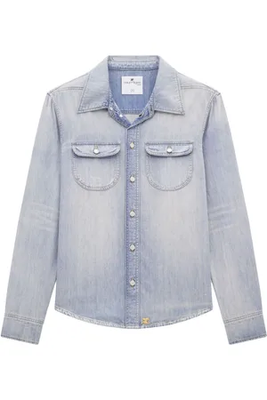 Courrèges Denimskjorte med logoapplikation