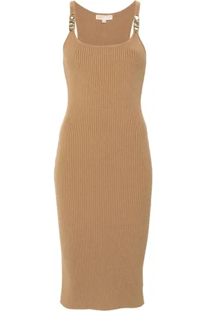 Michael Kors Ribstrikket midi-kjole