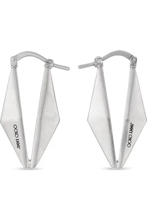 Jimmy Choo Diamantøreringe med indgraveret logo