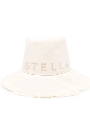 Stella McCartney Bøllehat i denim med logoapplikation