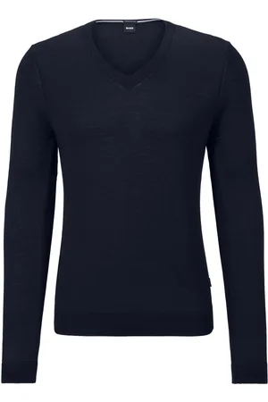 HUGO BOSS Uldtrøje med V-hals