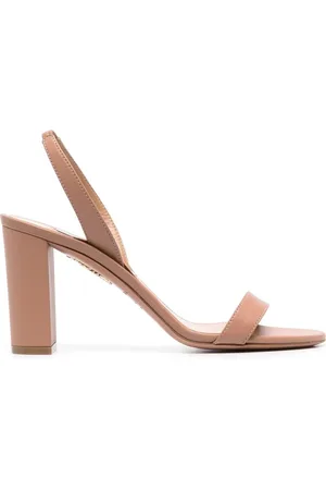 Aquazzura 90 mm sandaler i læder med hæl