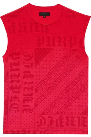 Purple Brand Tanktop med rund hals og logotryk